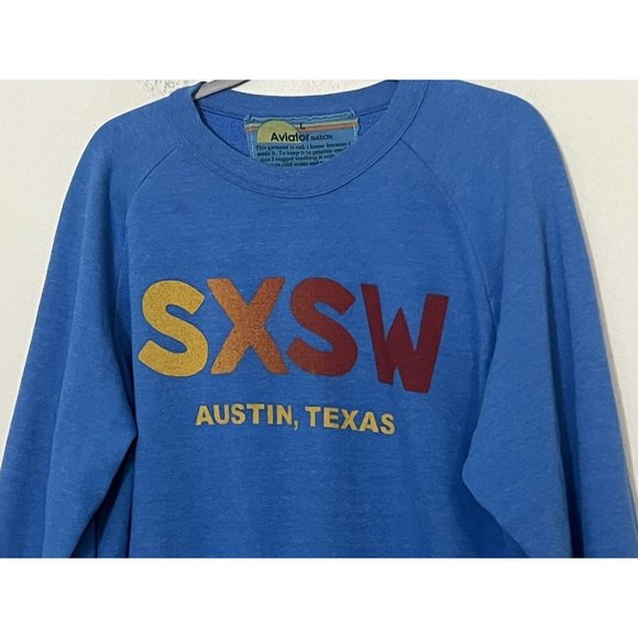 Aviator Nation Blue SXSW Sweatshirt - Picture 3 of 15